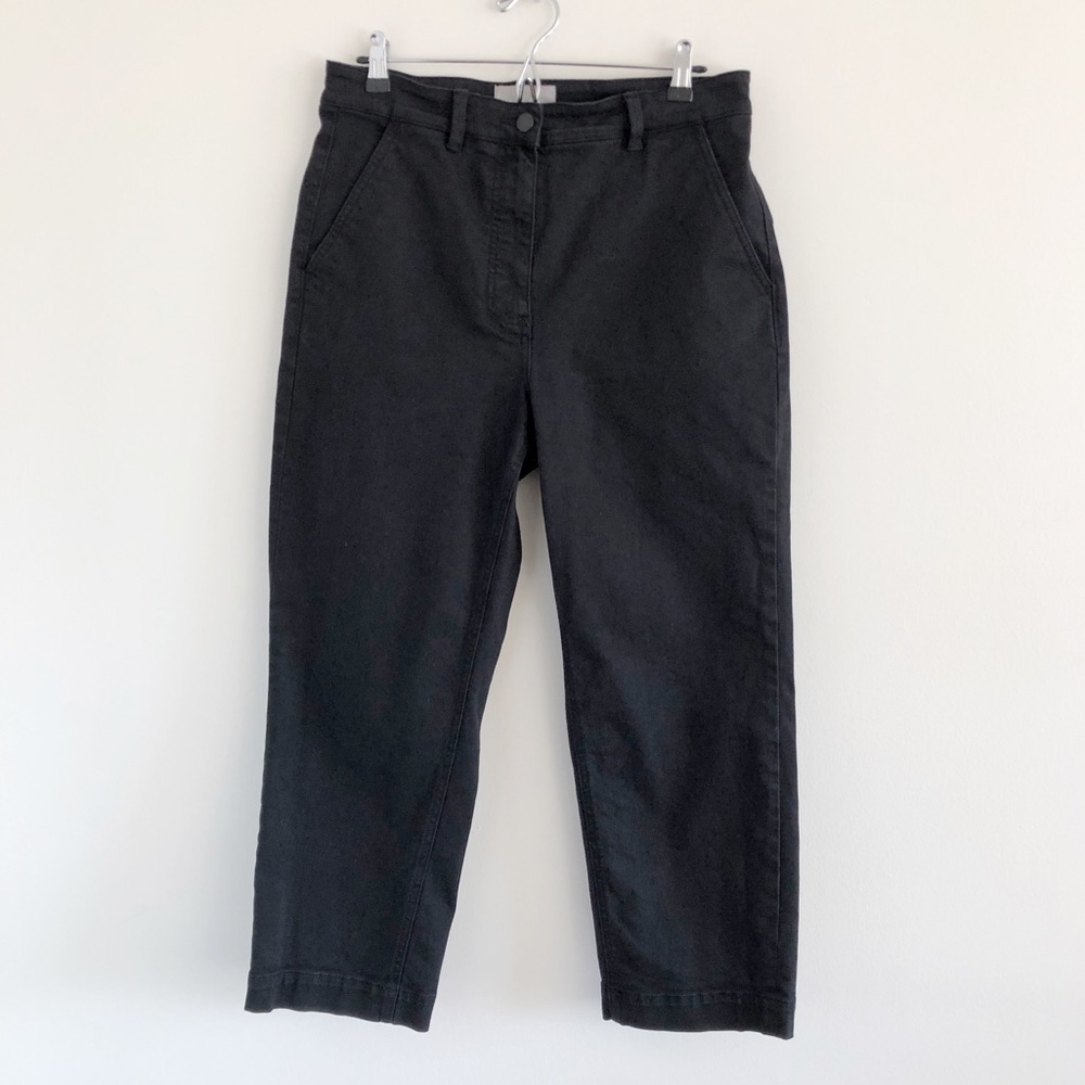 Everlane Straight Leg Crop Pants - Black